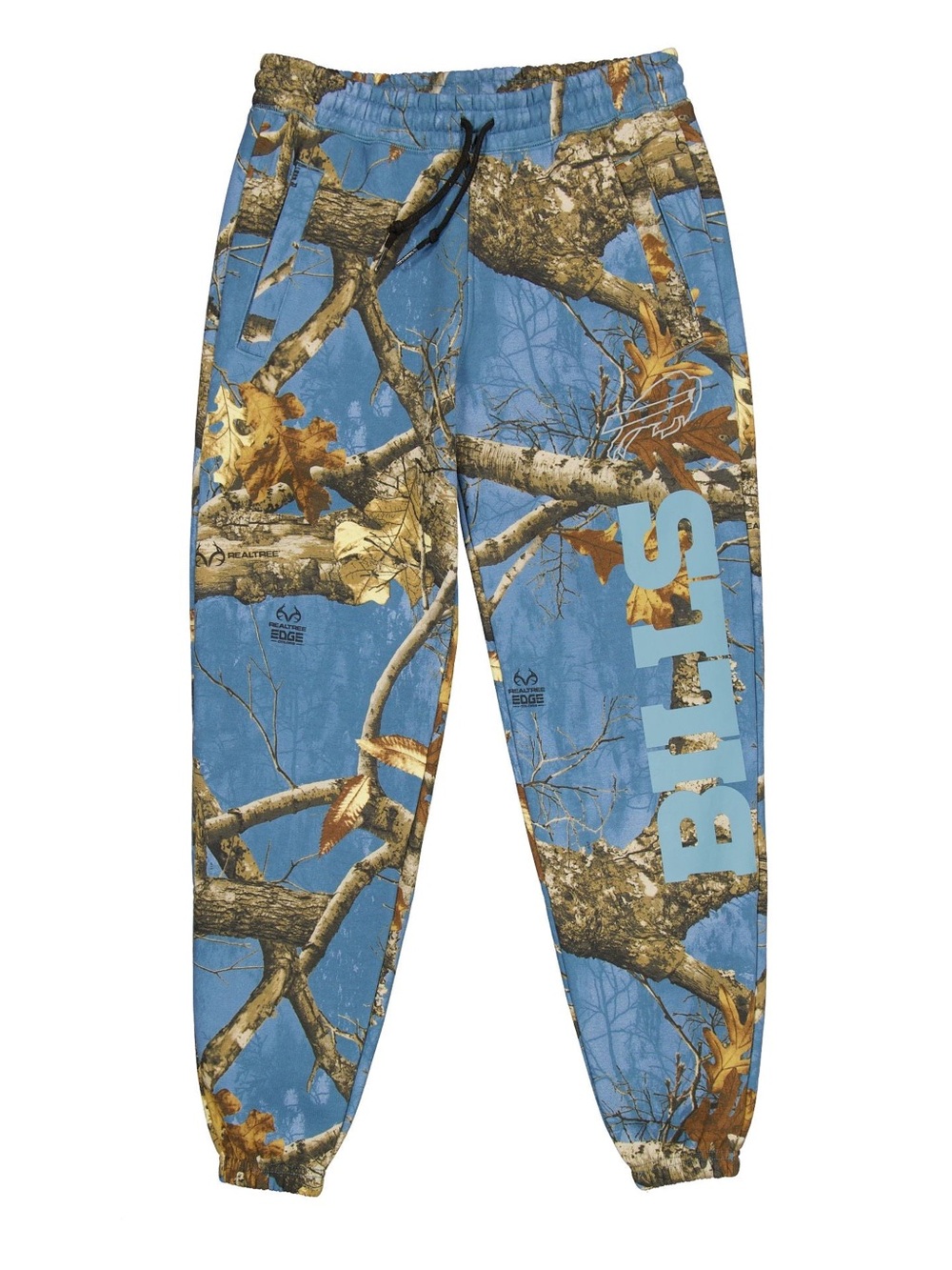 Buffalo Bills blue Realtree-Style Camo Joggers with Bucks Logo